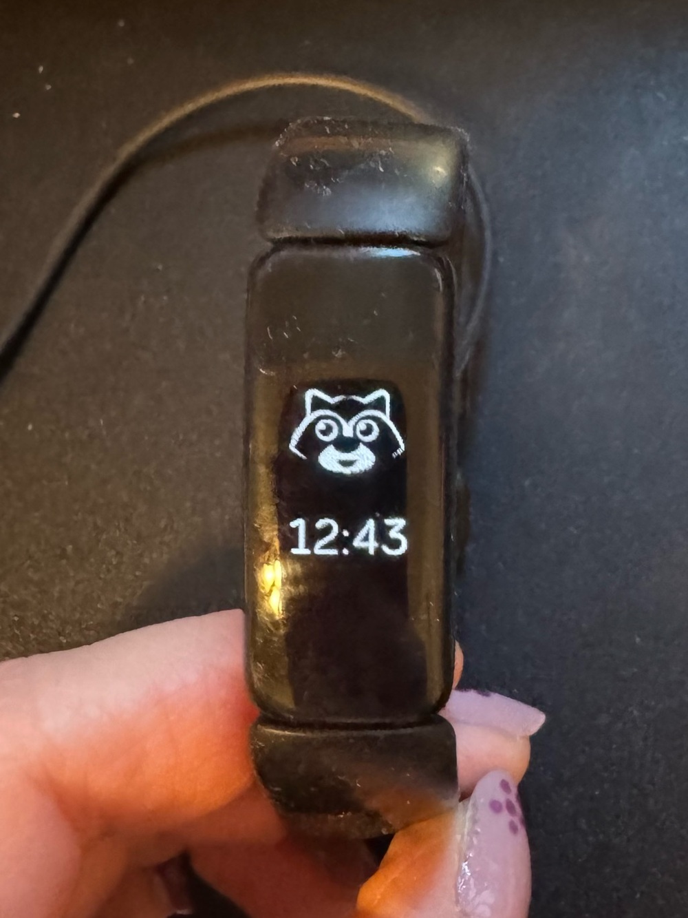 fitbit Black Fitness Tracker with OLED Display